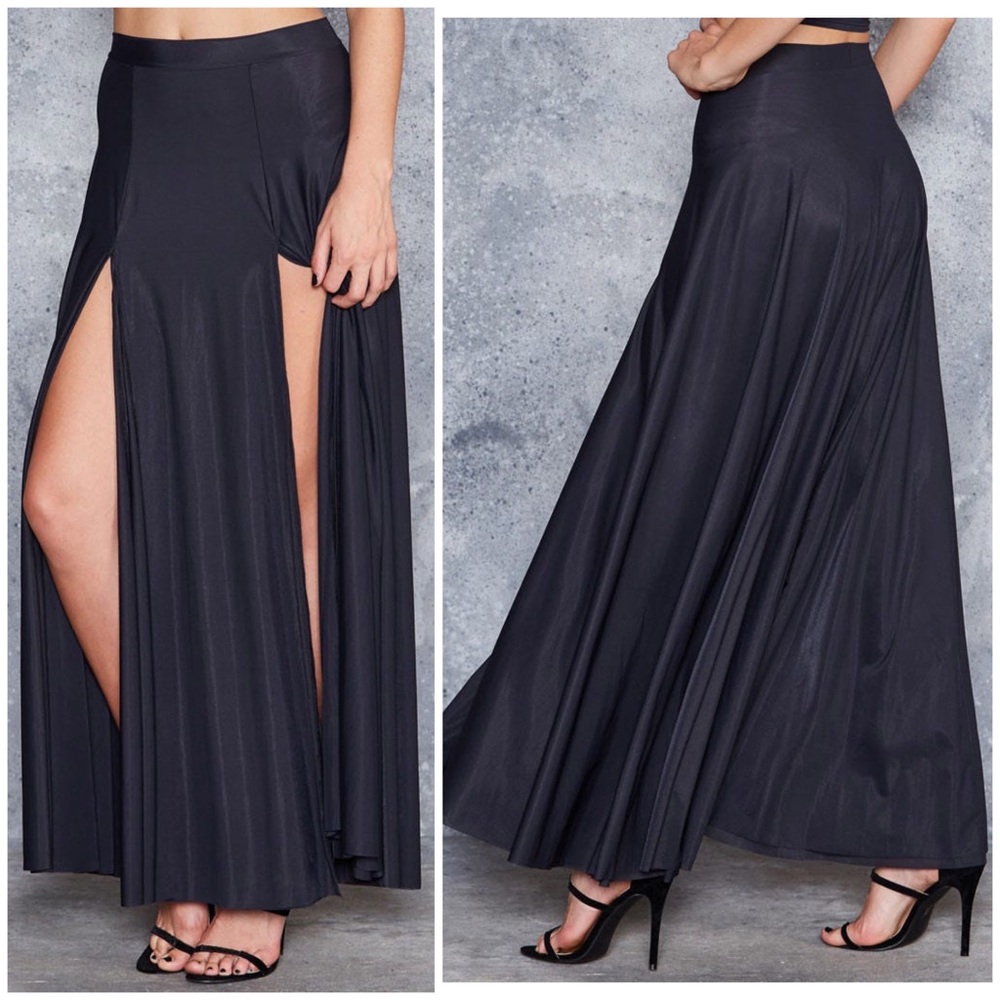 BlackMilk Sheer Split Skirt - Limited - Sold Out - Medium